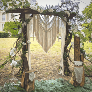 arche de mariage bohème romantique Bretagne