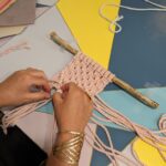Atelier macramé rose